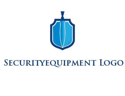 sword with shield logo