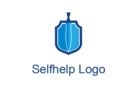 sword with shield logo