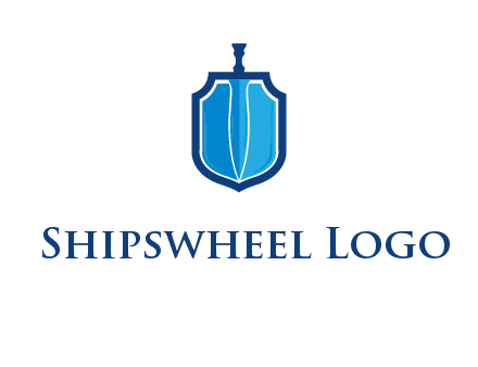 sword with shield logo