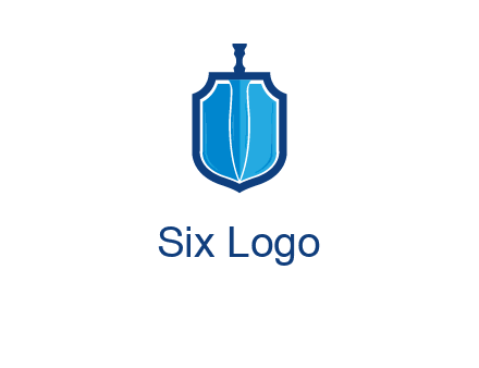 sword with shield logo