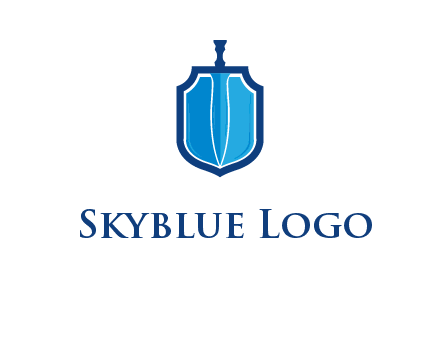 sword with shield logo