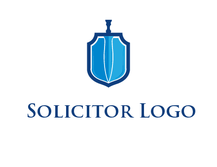 sword with shield logo