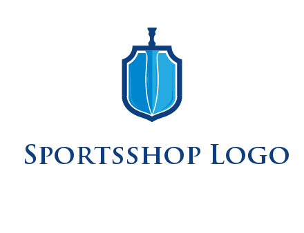 sword with shield logo