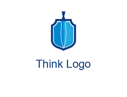 sword with shield logo