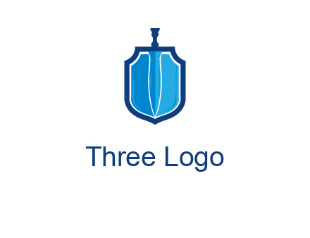 sword with shield logo