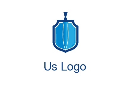 sword with shield logo
