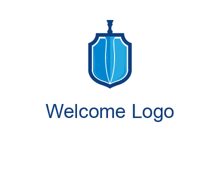 sword with shield logo