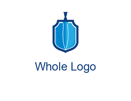 sword with shield logo