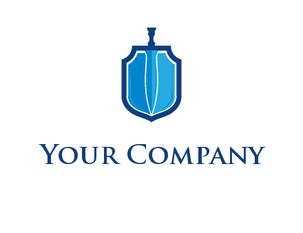 sword with shield logo