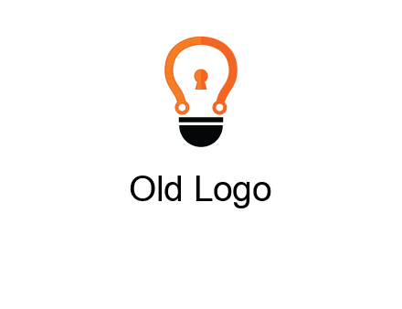 key whole in light bulb logo