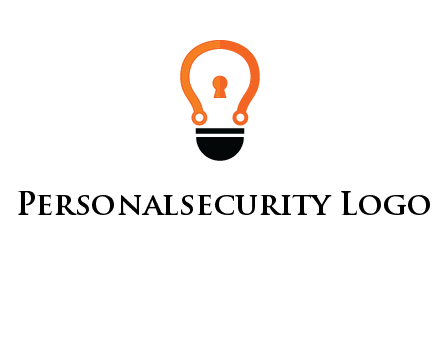 key whole in light bulb logo