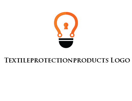 key whole in light bulb logo