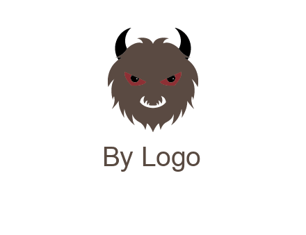 Minotaur icon or demon face logo