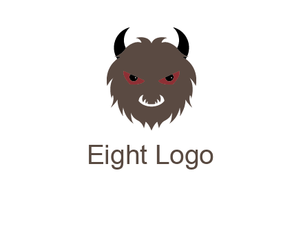 Minotaur icon or demon face logo