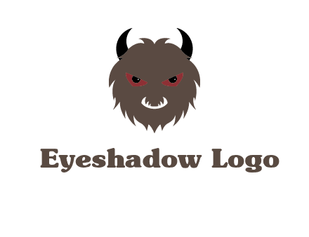 Minotaur icon or demon face logo