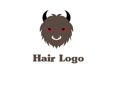 Minotaur icon or demon face logo