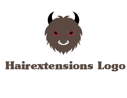 Minotaur icon or demon face logo