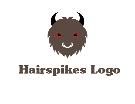 Minotaur icon or demon face logo