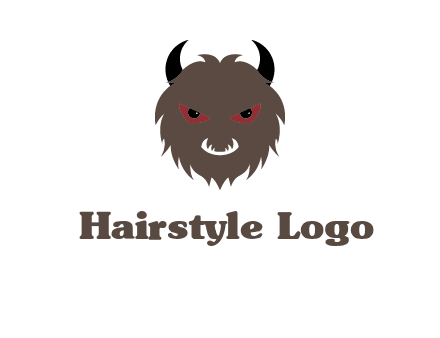Minotaur icon or demon face logo