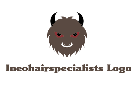 Minotaur icon or demon face logo