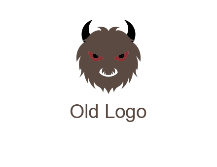Minotaur icon or demon face logo
