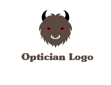Minotaur icon or demon face logo