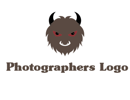 Minotaur icon or demon face logo