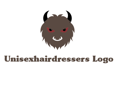 Minotaur icon or demon face logo
