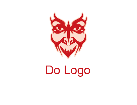 devil face illustration