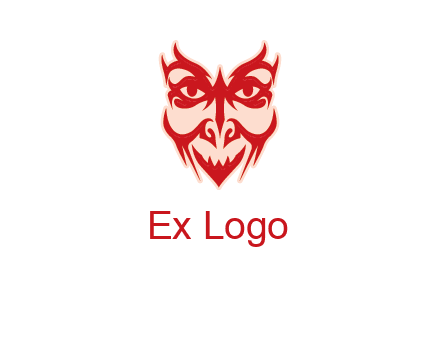 devil face illustration