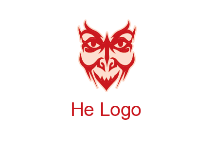 devil face illustration