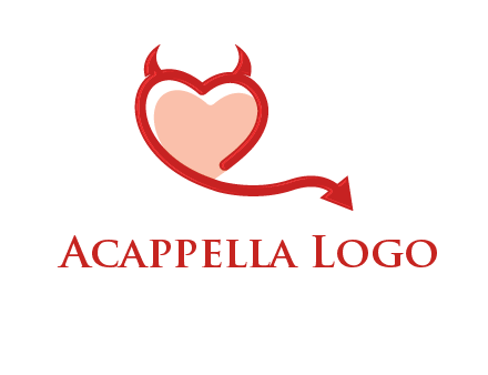 devil with heart logo