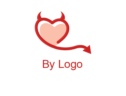 devil with heart logo