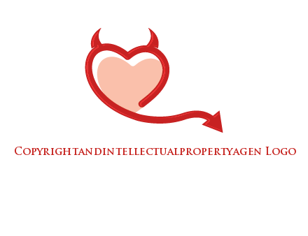 devil with heart logo