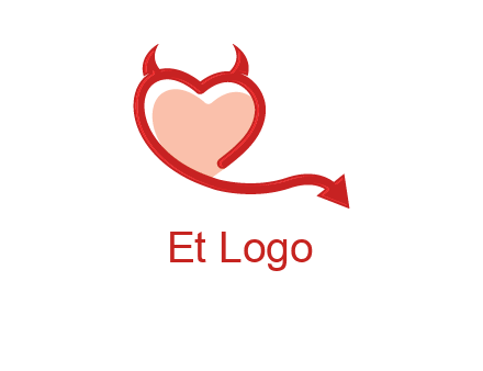 devil with heart logo