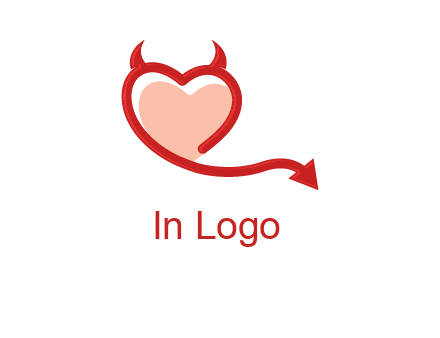 devil with heart logo