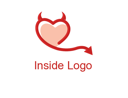 devil with heart logo