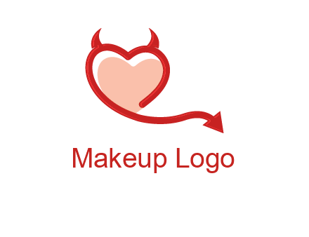 devil with heart logo