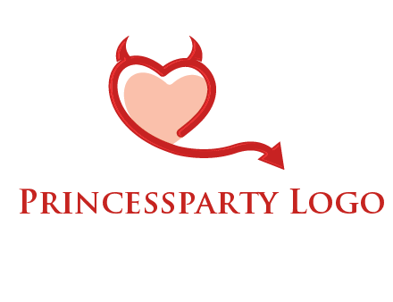 devil with heart logo