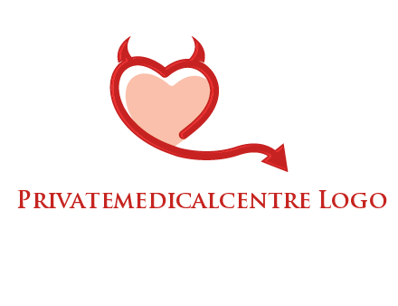 devil with heart logo