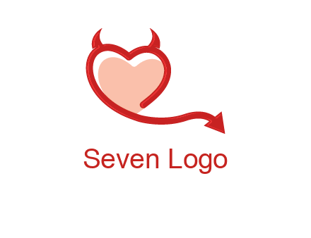 devil with heart logo