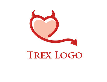 devil with heart logo