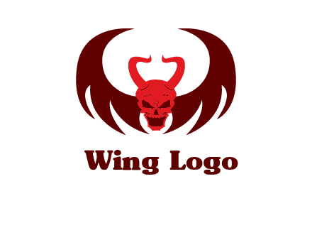 devil with wings and horn