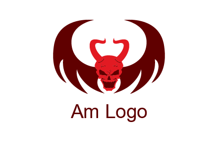 devil with wings and horn