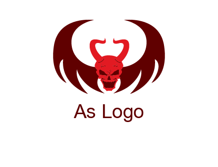 devil with wings and horn