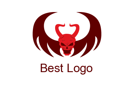 devil with wings and horn