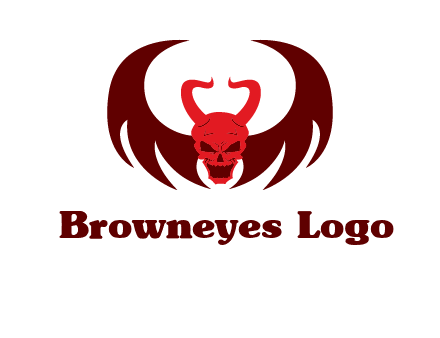 devil with wings and horn
