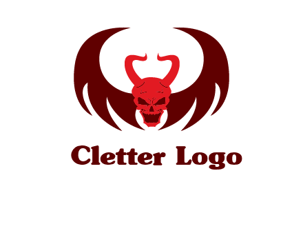 devil with wings and horn