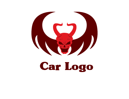devil with wings and horn