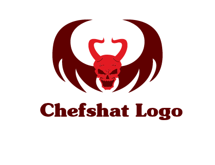 devil with wings and horn